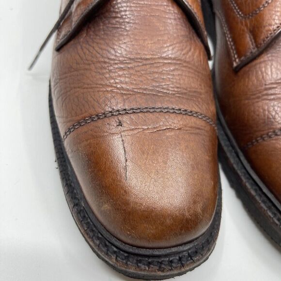 Allen Edmonds Becker Men\'s Brown Pebbled Captoe 4822 Dress Shoes Size 9.5 D main image 9